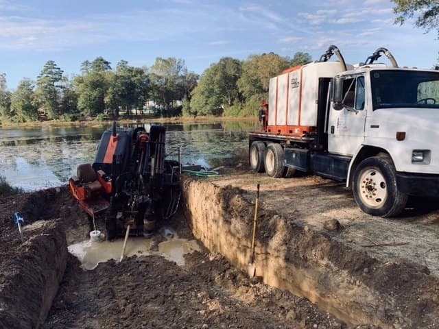 24-inch HDPE water pipe for a water treatment plant service line